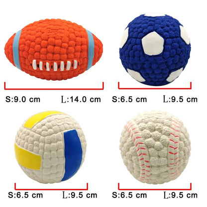 Chewy sports balls for dogs