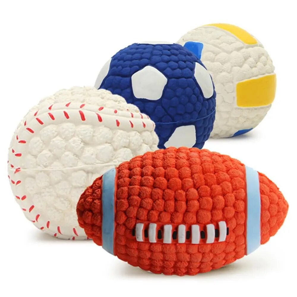 Chewy sports balls for dogs