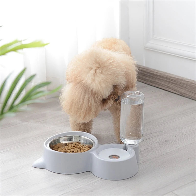 2-in-1 Automatic Water Dispenser Bowl and Feeder Bowl