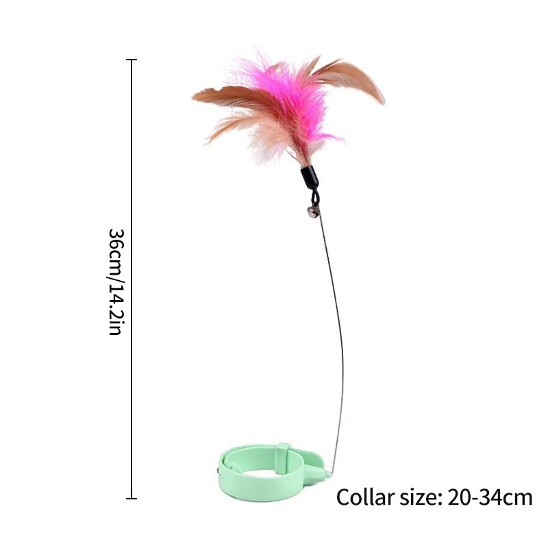 Cat Feather Collar Toy