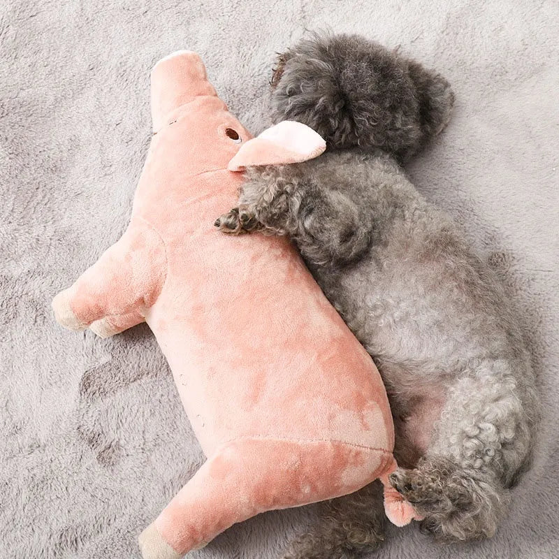 Plush Pig Sleeping Toy For Puppies